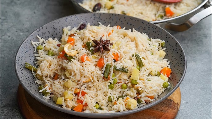 grey bowl with fried rice.