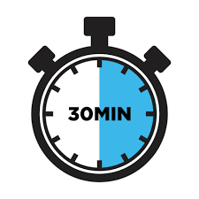 30-minute cooking timer icon